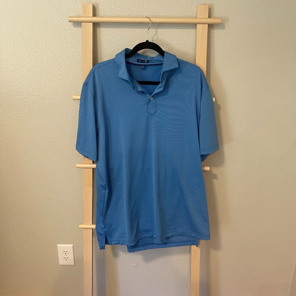 Stitch Men's Golf Shirt Blue Large